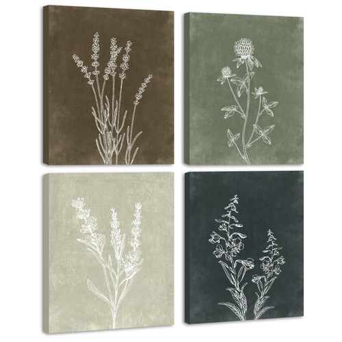 Vintage botanical boho - vintage, framed