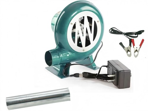 Dual bbq blower charcoal - bbq,