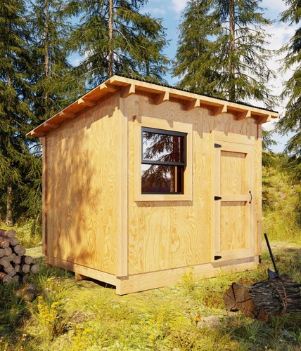 Lean shed plans 8x10 - lean,