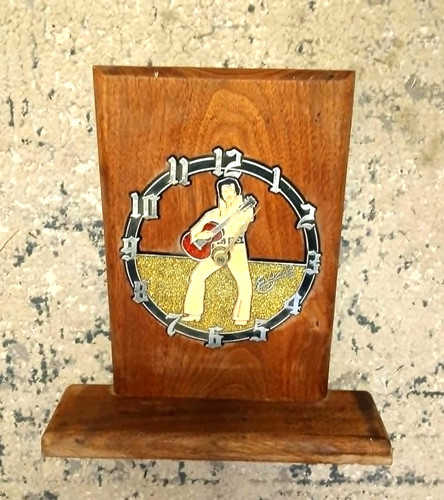 Elvis presley wooden clock - wooden,