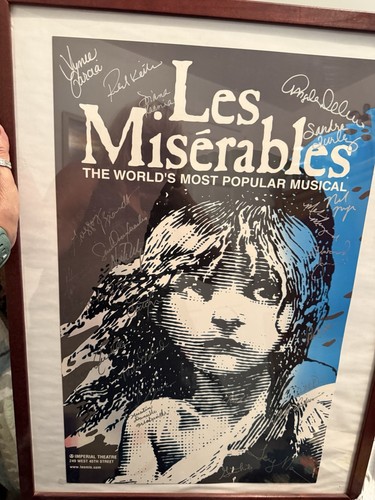 Les miserables cast signed - -,