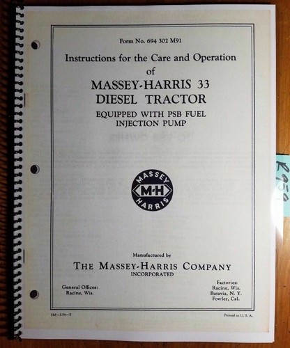 Massey harris diesel - massey,