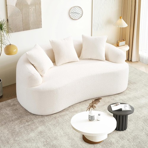 Curved loveseat sectional - curved,