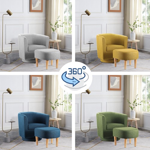 Modern swivel accent chair - accent, w/