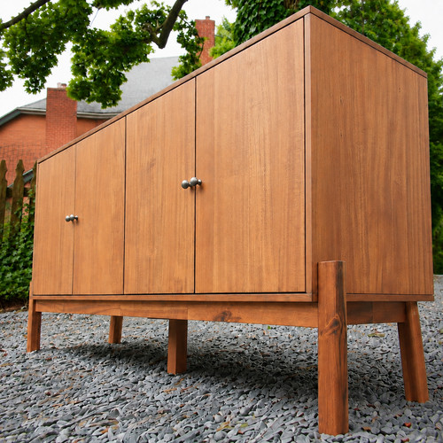 Mid century modern acacia - 60", mid-century