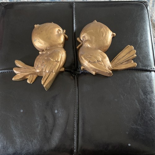 Vtg pair gold - vtg, birds