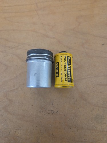 Metal aluminum film can 35mm - metal,