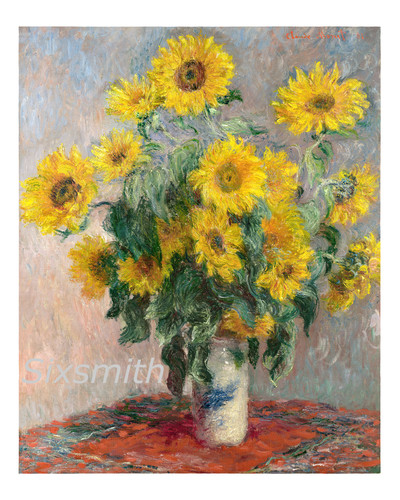 Sunflowers claude monet - sunflowers,