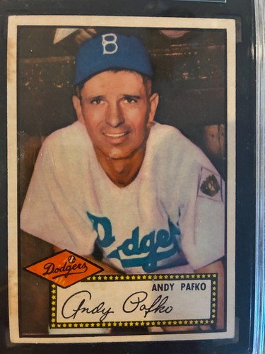 1952 topps andy pafko 1 - andy, #1