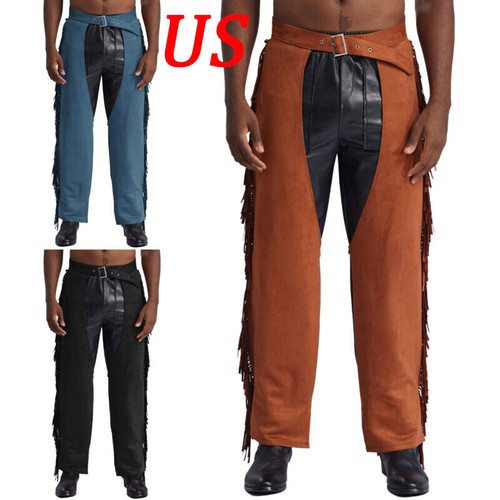 Mens suede fringe - us,