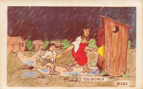 Running outhouse the - running,