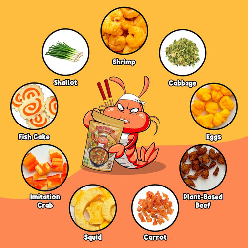 Seafood veggie mix dried ramen - veggie,