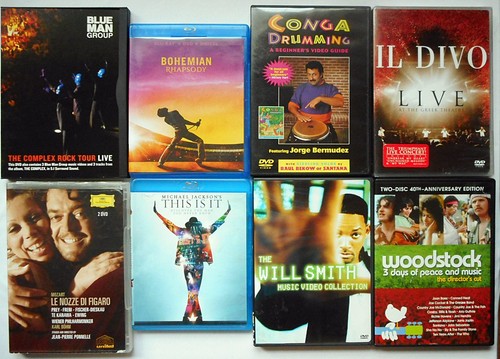 Music and concert dvds - music,