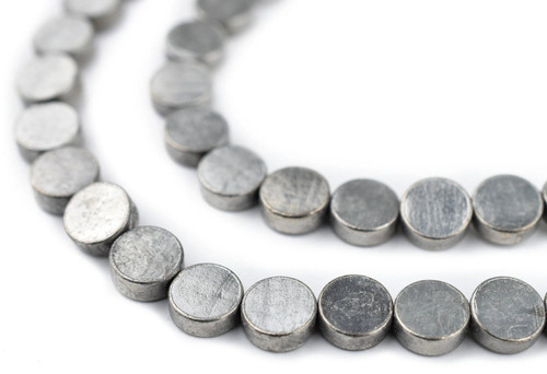 Circular disk silver - silver, 8mm
