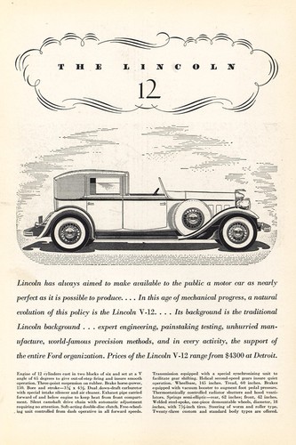 1932 lincoln v12 nearly - lincoln, as
