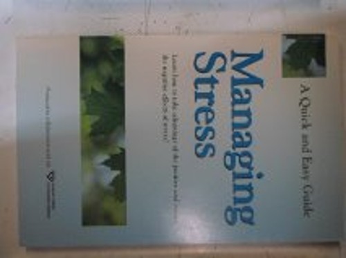 Managing stress hardcover - stress,