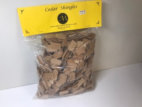 Dollhouse shingles cedar wood - dollhouse,