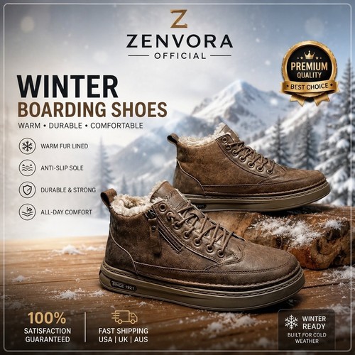 Mens winter snow boots fur - boots,