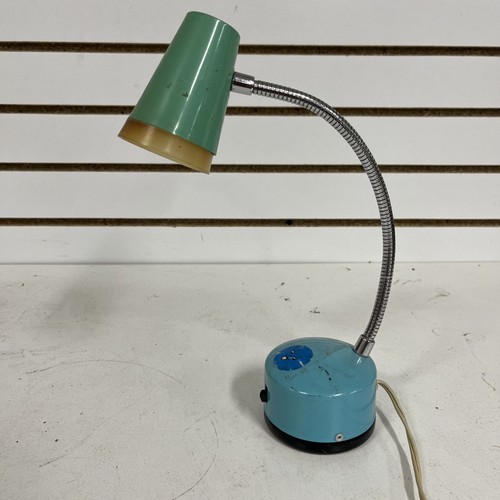Vintage desk lamp turquoise - vintage,
