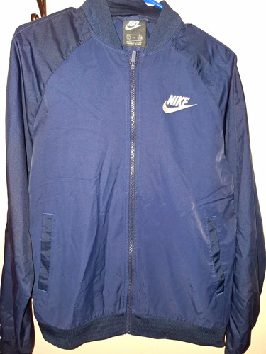 Nike men blue bomber jacket - blue,