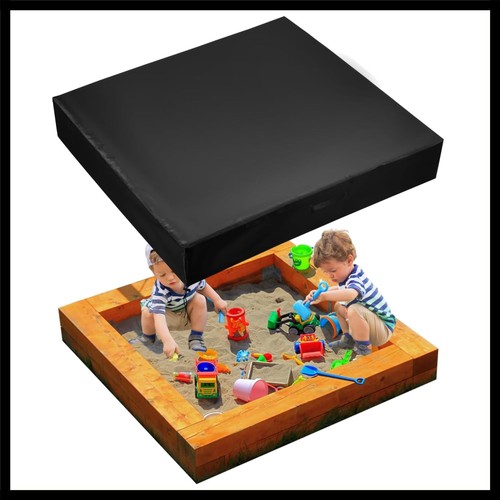Black waterproof sandbox cover - black,