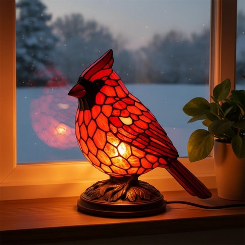 Cardinal stained glass - cardinal,