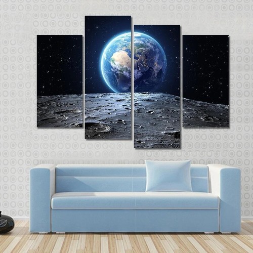 Galaxy view earth - view, moon