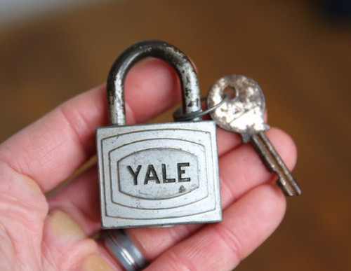 Vintage yale padlock steel - yale,