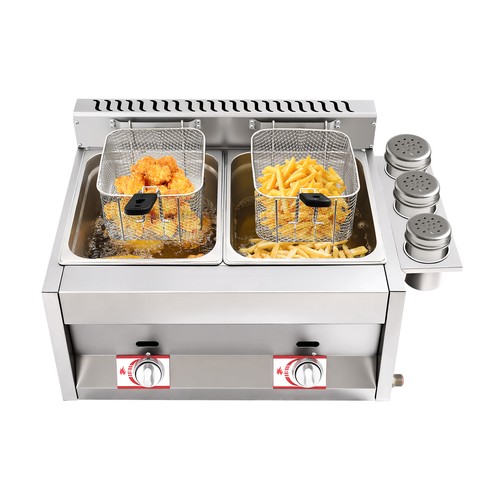 Countertop gas deep fryer - countertop,