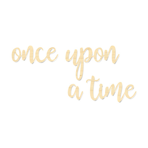 Once upon time sign - once, a