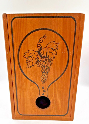 Vintage wooden box - vintage, wine