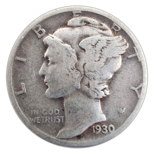 1930 mercury dime - dime, good