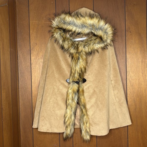 Hooded cape poncho women - hooded, l