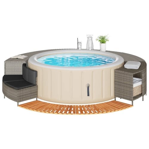 Hot tub surround gray - tub, poly