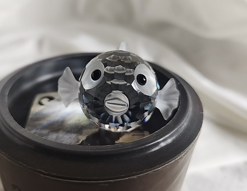 Swarovski crystal blowfish - crystal, /