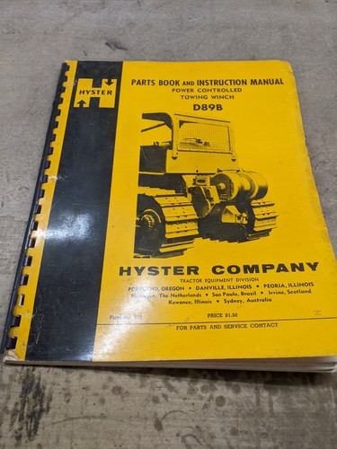 Hyster d89b power controlled - power,