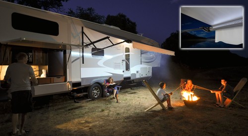 Awning led lights tow - rv,