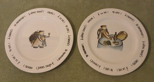 Italian ceramic lunch plates - italian,