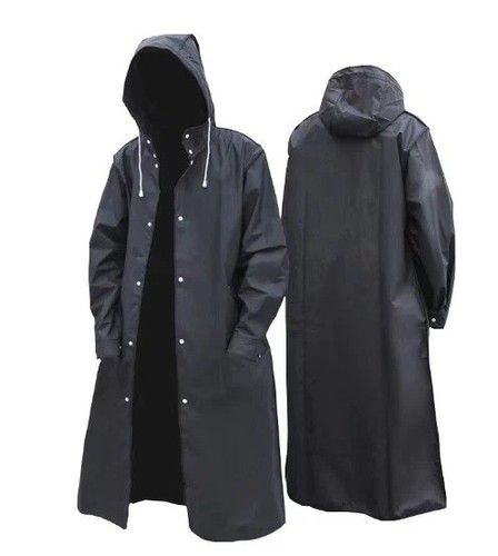 Men waterproof long raincoat - waterproof,