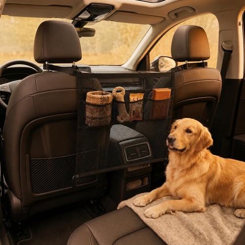 Adjustable dog car barrier for - adjustable,