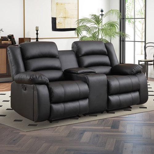 Canmov faux leather - faux, loveseat