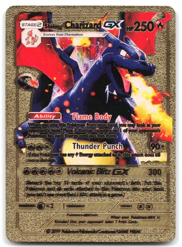 Shining charizard gold - gx, foil