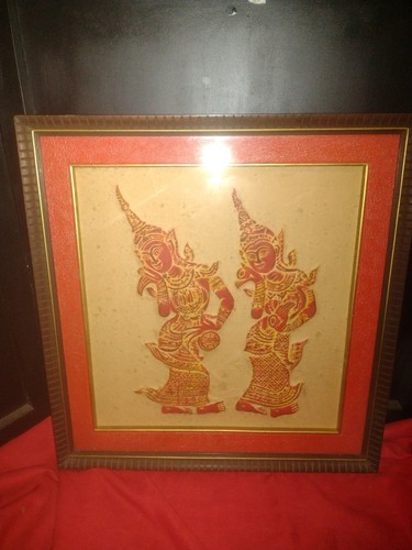 Thai temple rubbing picture - rubbing,