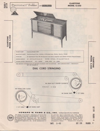 1962 clairtone 250 radio - 1962,