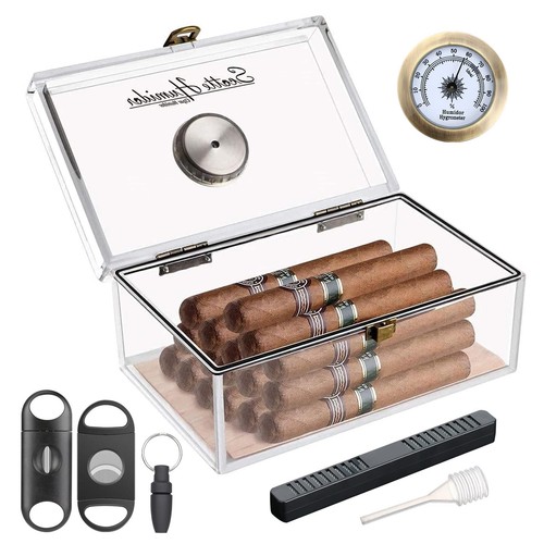 Scotte acrylic cigar humidor - scotte,