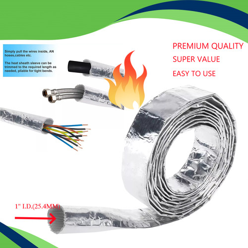 Aluminized heat sheath - 1",