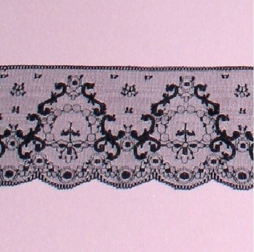 Vintage black lace trim - 5, 10