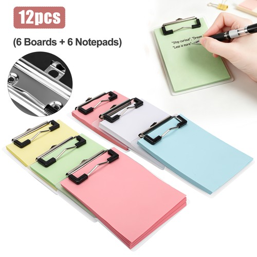 12pcs mini clipboard notepads - 12pcs,