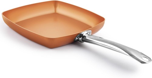 Non stick copper square - copper, frying