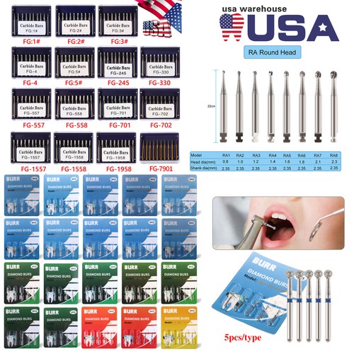 10pcs dental carbide drills - carbide,